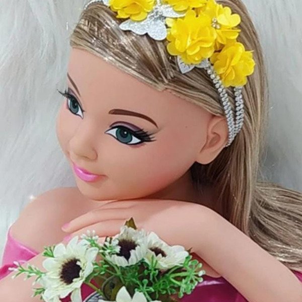 Faixa Belli Jardim  Amarelo com Prata