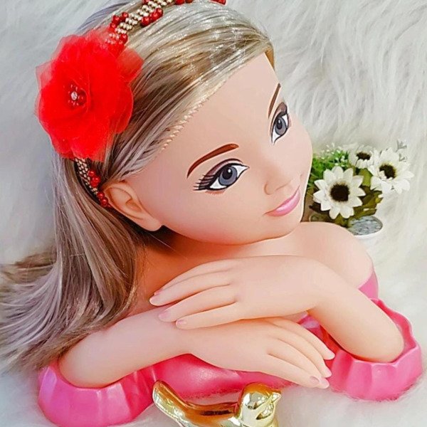 Faixa Belli Flor Vermelho