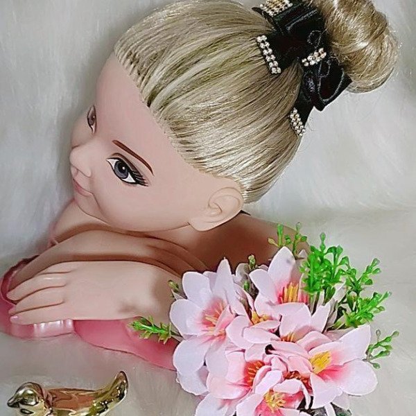 Porta Coque Belli Preto Laço Strass