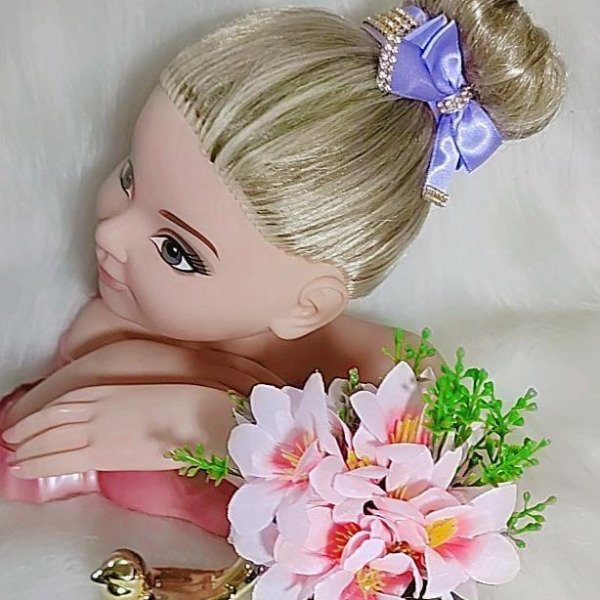 Porta Coque Belli Lilas Laço Strass