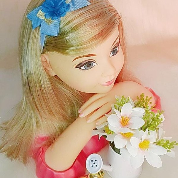 Faixa Belli Florzinha Verde Tiffany