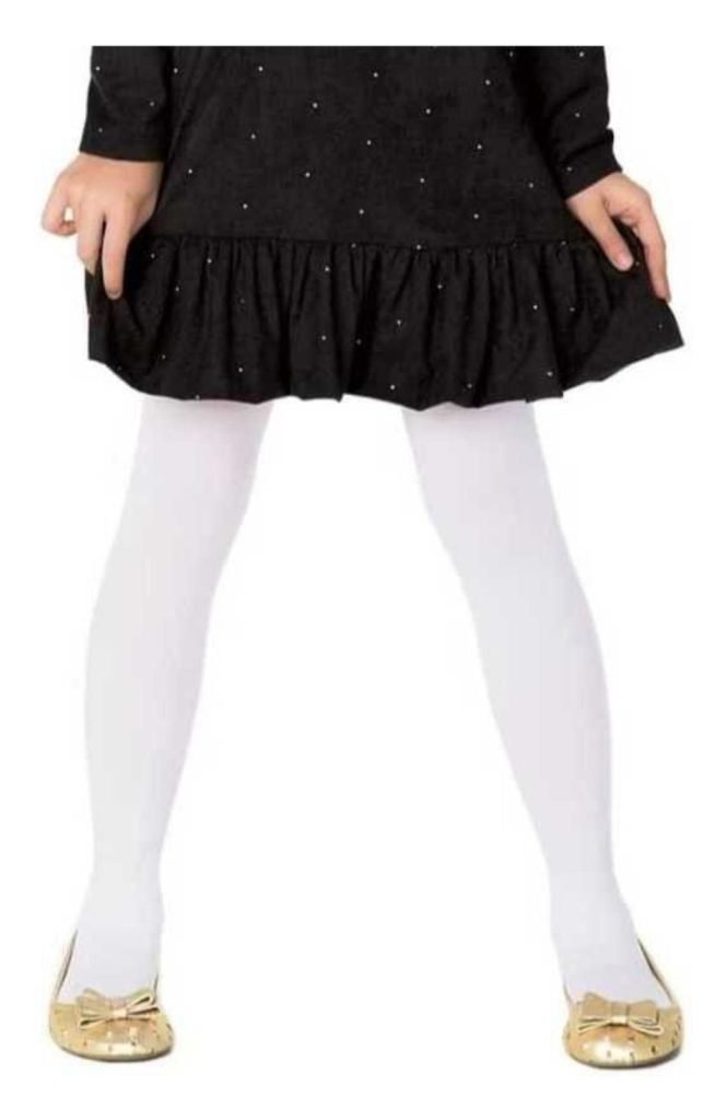 Meia Calça Fio 40 Trifil Juvenil Branca Lisa