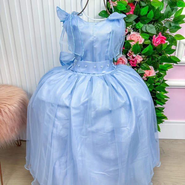 Vestido Marie Longo Mel Azul Bebe