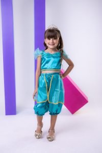 Fantasia Princesa Belli Princesa Jasmine Verde Tiffany