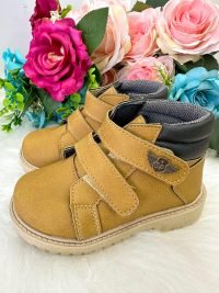 Bota Coturno Masculina Ortobaby Pedro Mostarda/Caramelo