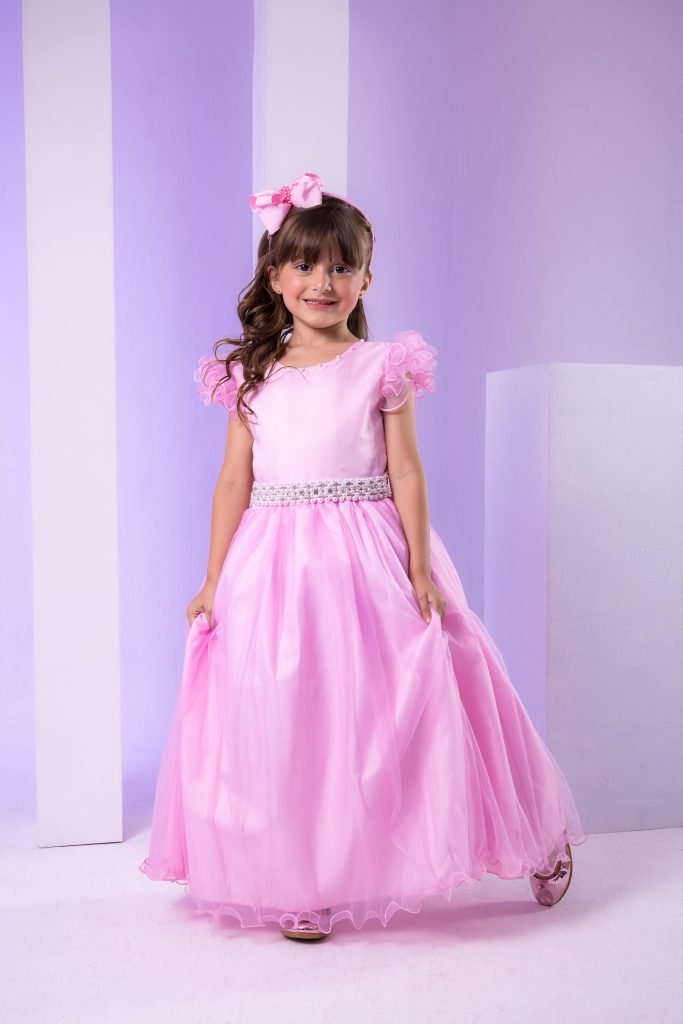 Vestido Marie Longo Amanda Rosa Bebe
