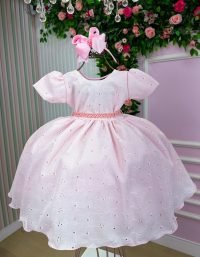 Vestido Miss Cherry Cristal Lese – Laise Rosa Bebe