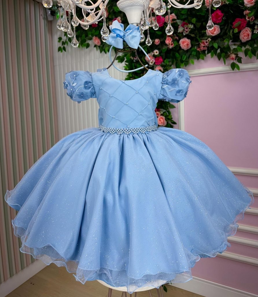 Vestido Bella Child Veronica Azul Bebe
