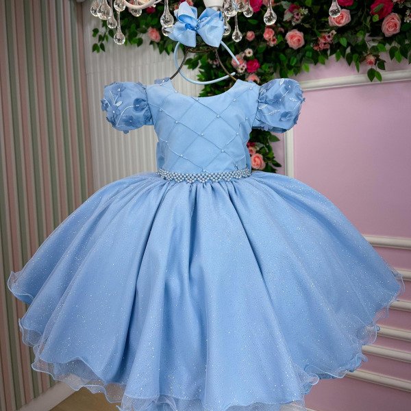 Vestido Bella Child Veronica Azul Bebe