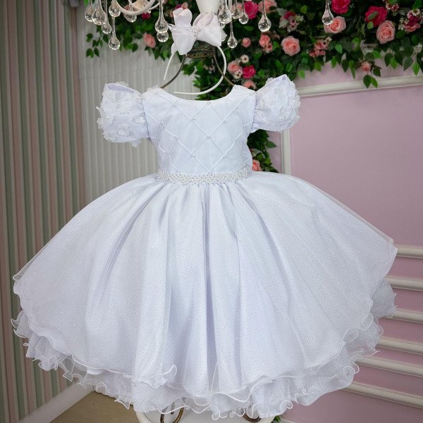 Vestido Bella Child Veronica Branco