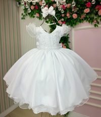 Vestido Bella Child Lorena Branco