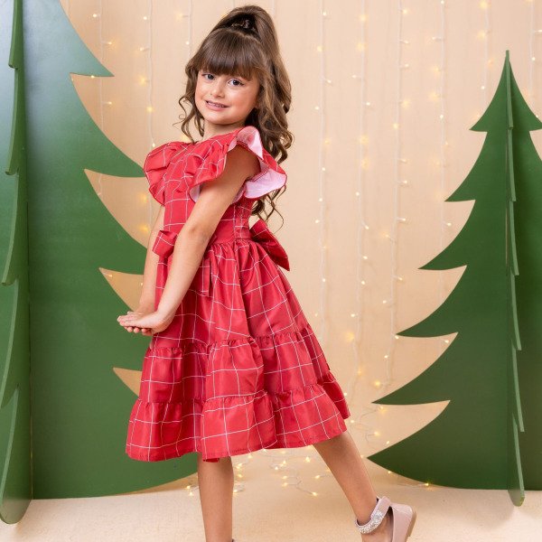 Vestido Banana Club Natal Patty Vermelho