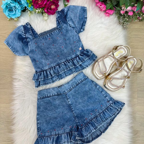Conjunto Blogueirinha Lory Jeans