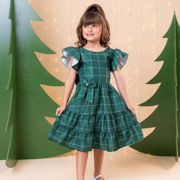 Vestido Banana Club Natal Patty Verde