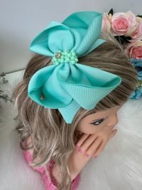 Laço Belli Strass Maria Alice Verde Tiffany