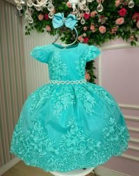 Vestido Marie Realeza Mari Verde Tiffany
