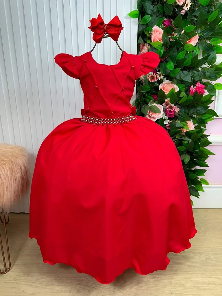 Vestido Ysa Kids Ariane Longo Vermelho