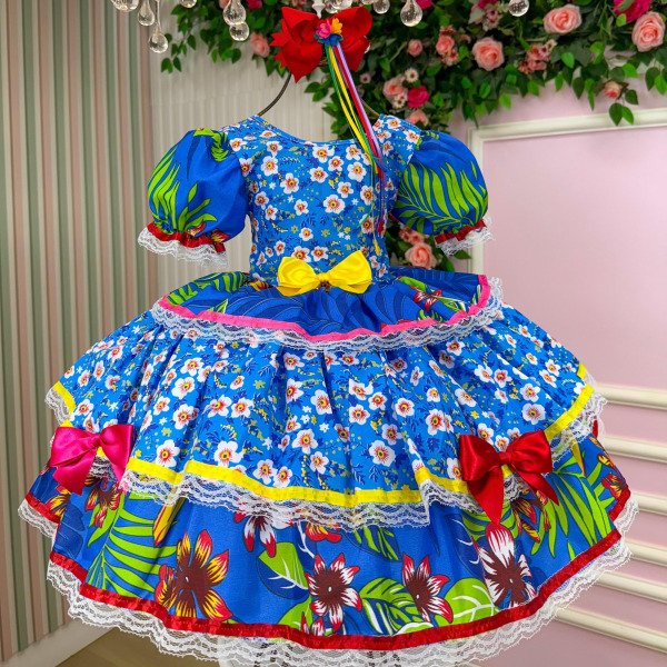 Vestido Junino Mimadine Luxo Lorena