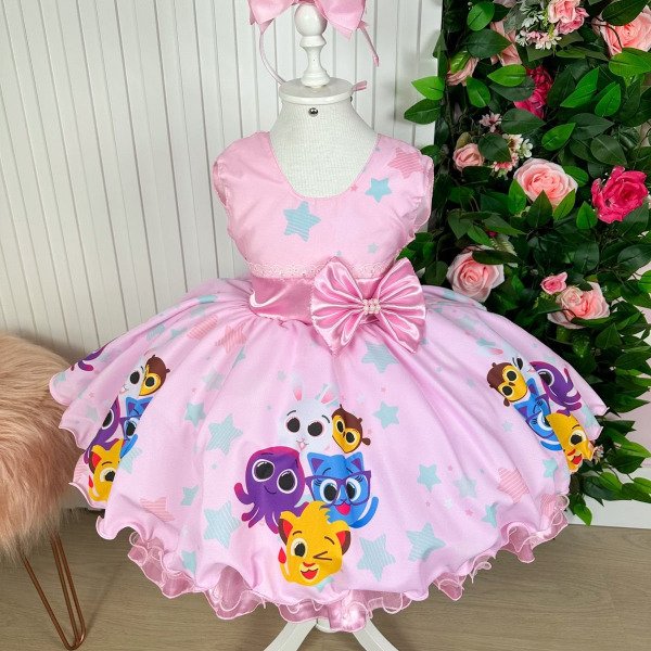 Vestido Princesa Tematico Bolofofos – Bolo Fofos