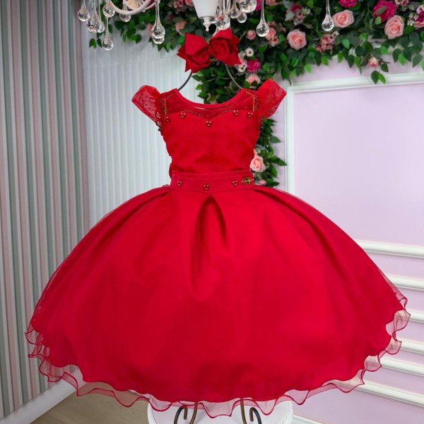 Vestido Mini Miss Isabela Vermelho