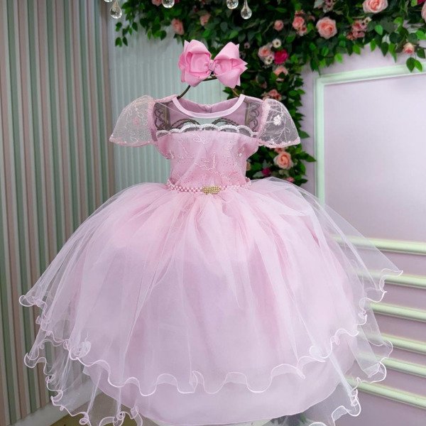 Vestido Bella Child Layla Rosa Bebe