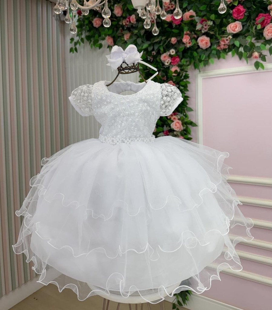 Vestido Bella Child Lavínia Branco