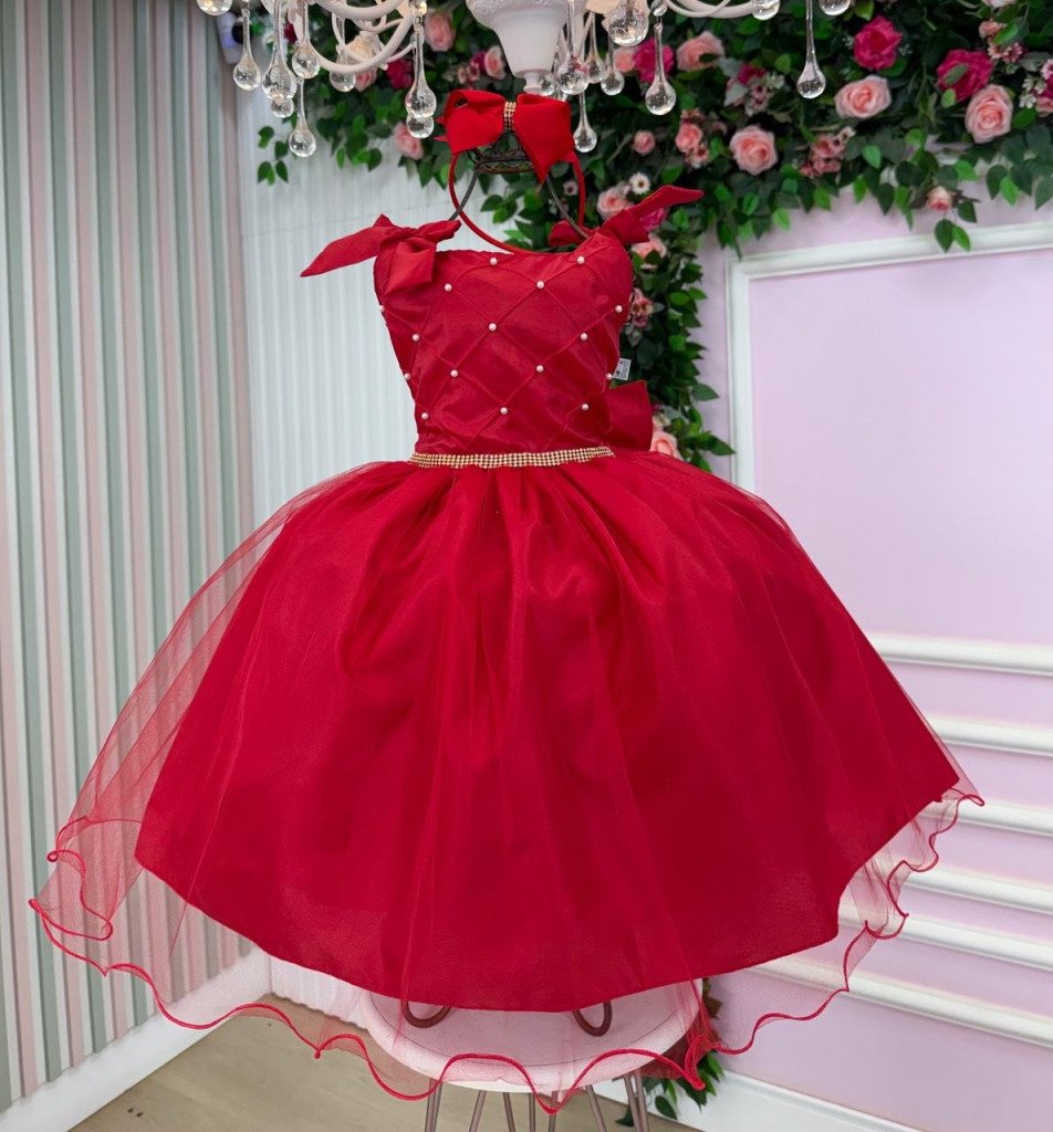 Vestido Marie Mariely Vermelho