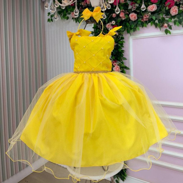 Vestido Marie Mariely Amarelo