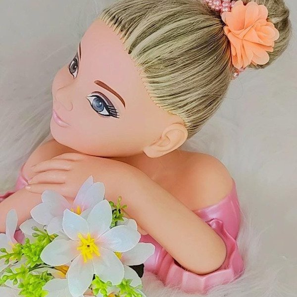 Porta Coque Belli Flor Perolas Salmão