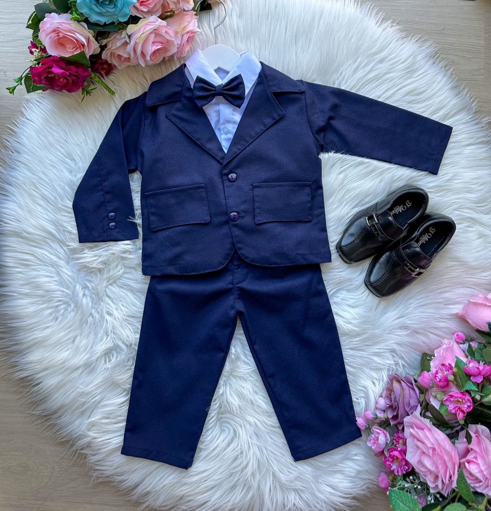 Conjunto Miss Cherry Social Terno – Blaizer Azul Marin