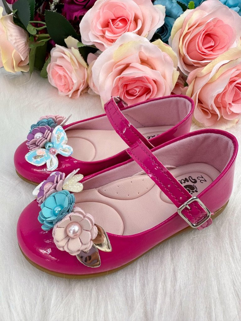 Sapatilha Doce Pe Juju Jardim Encantado Pink