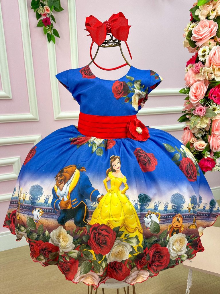 Vestido Temáticos da Gigi A Bela e a Fera