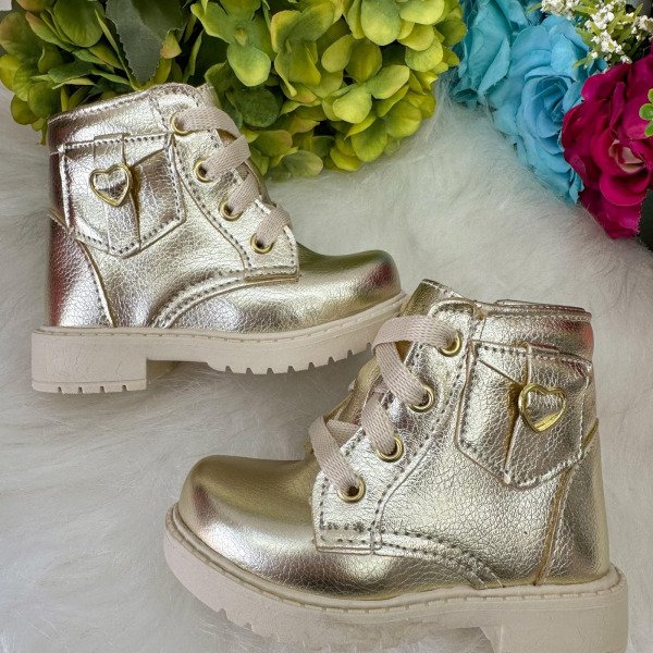 Coturno – Bota Doce Pe Lili Dourada