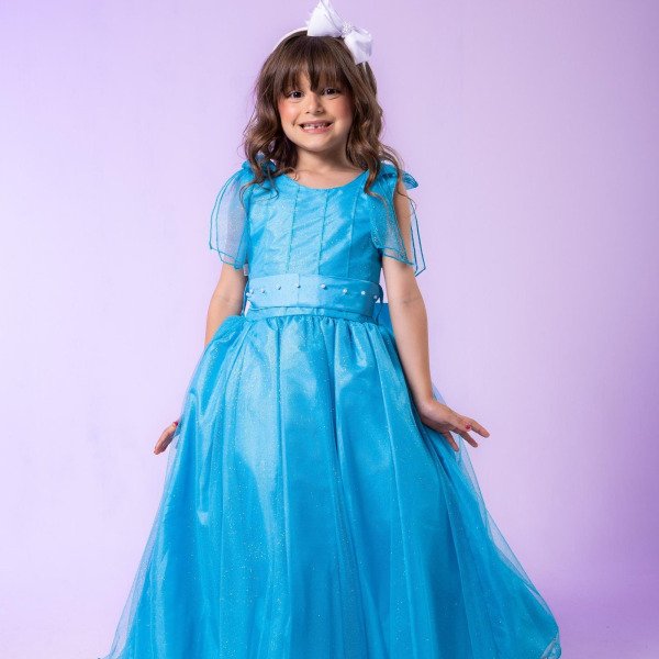 Vestido Marie Longo Mel Azul Tiffany