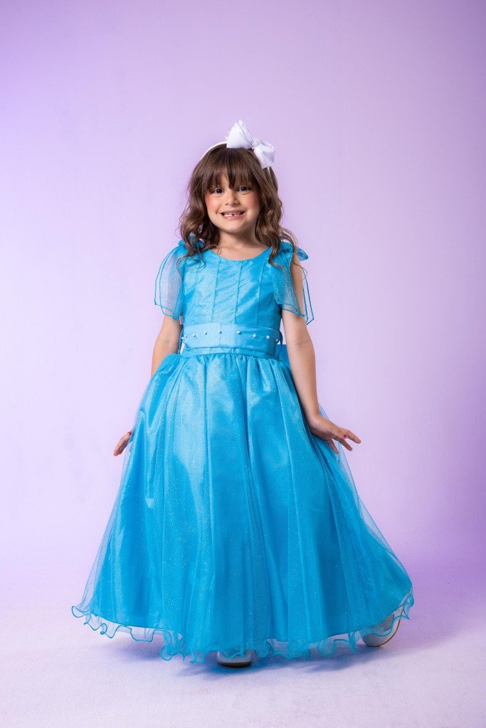 Vestido Marie Longo Mel Azul Tiffany