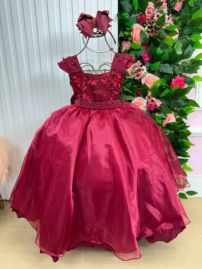 Vestido Giovanella/Giovanela Longo Clarisse Marsala