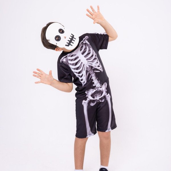 Fantasia Halloween Menino Esqueleto
