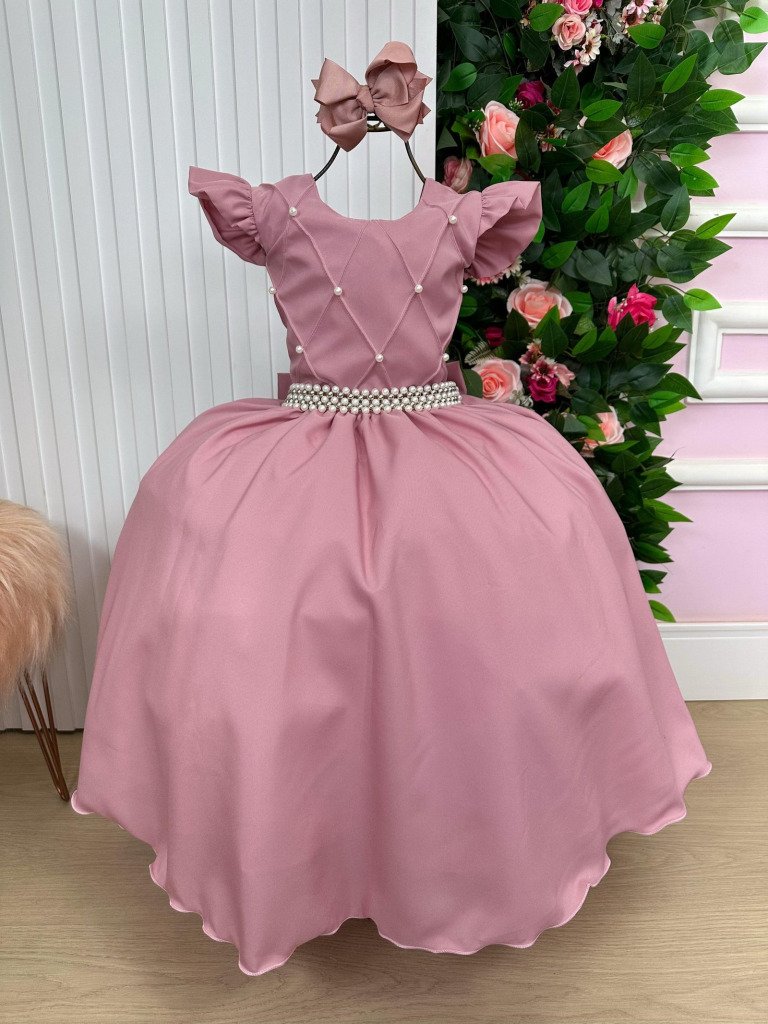 Vestido Ysa Kids Ariane Longo Rosê