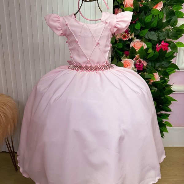 Vestido Ysa Kids Ariane Longo Rosa Bebe
