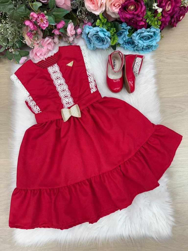 Vestido Blogueirinha Valeria Vermelho