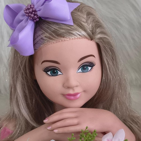 Laço Belli Bico de Pato Lilas Miolo de Perolas