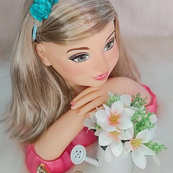 Faixa Belli Flores Verde Tiffany