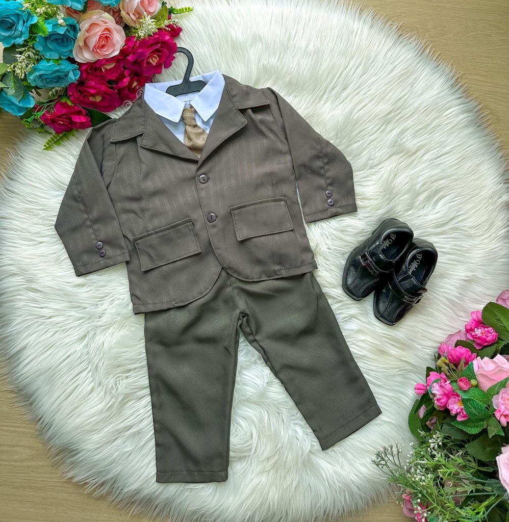 Conjunto Miss Cherry Social Terno – Blaizer Listrado e