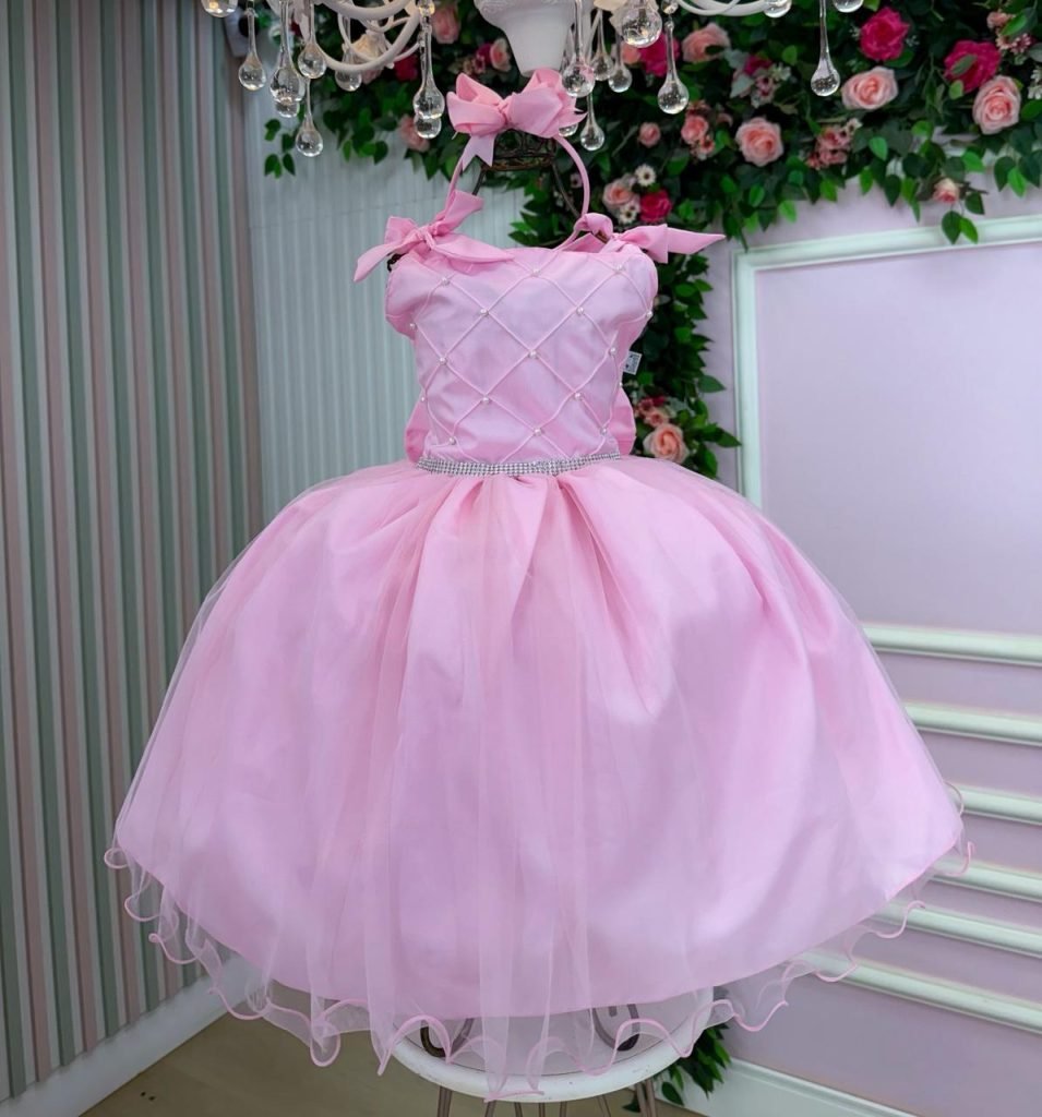 Vestido Marie Mariely Rosa Bebe