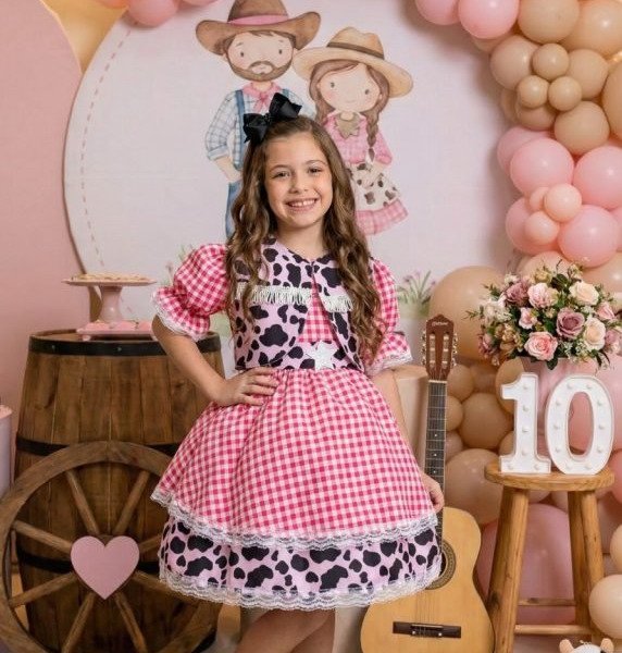 Vestido Junino Banana Club Encanto da Vaquinha – Boiadeira