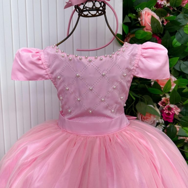 Vestido Enjoy Longo Gabriela Rosa Bebe