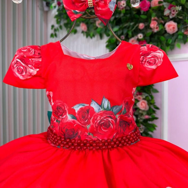 Vestido Mimadine Melina Vermelho Natal