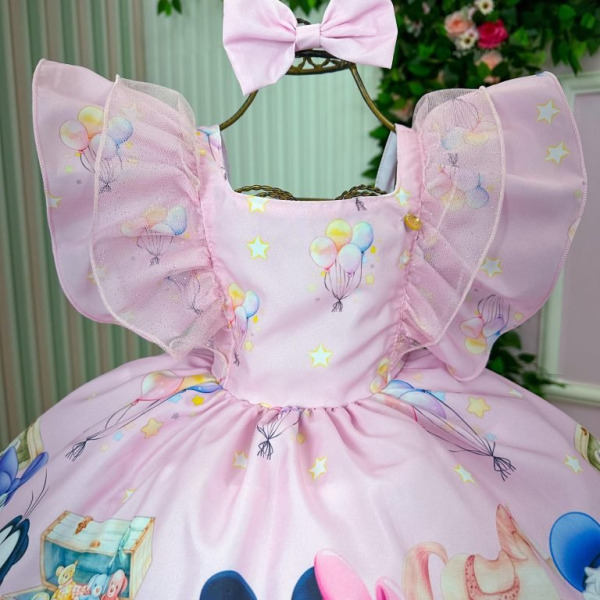 Vestido Temáticos Kids Turma Mickey Mouse Baby Disney
