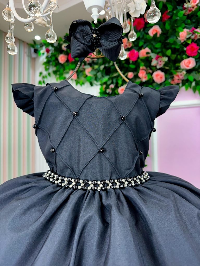 Vestido Ysa Kids Francine Preto
