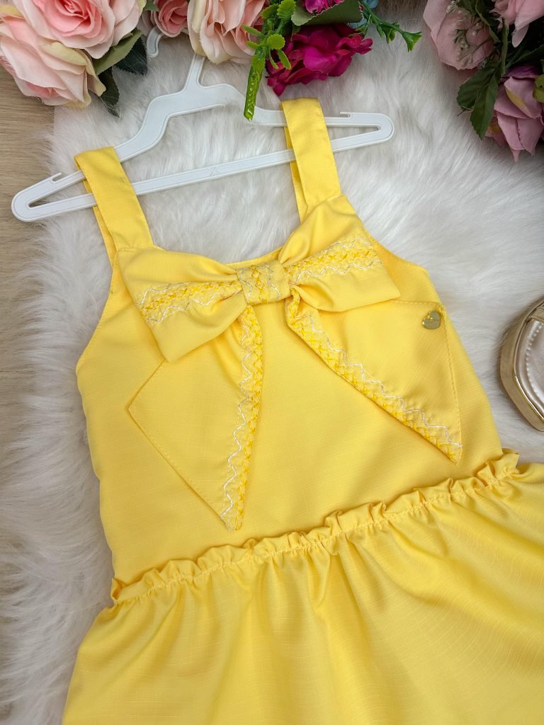 Vestido Blogueirinha Lola Amarelo